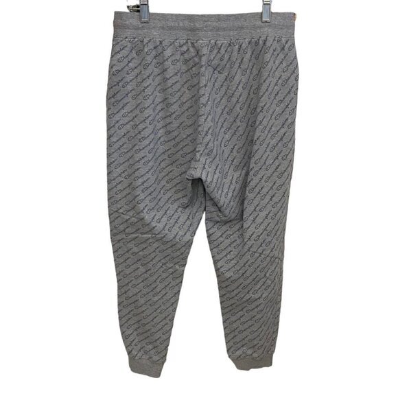 Champion Gray Blue Logo Cropped Lounge Pants Size Medium - Picture 3 of 5